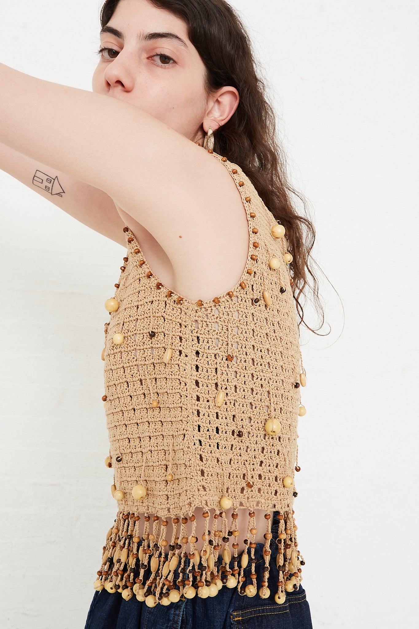 Rachel Comey Rhee Top in Nude side view