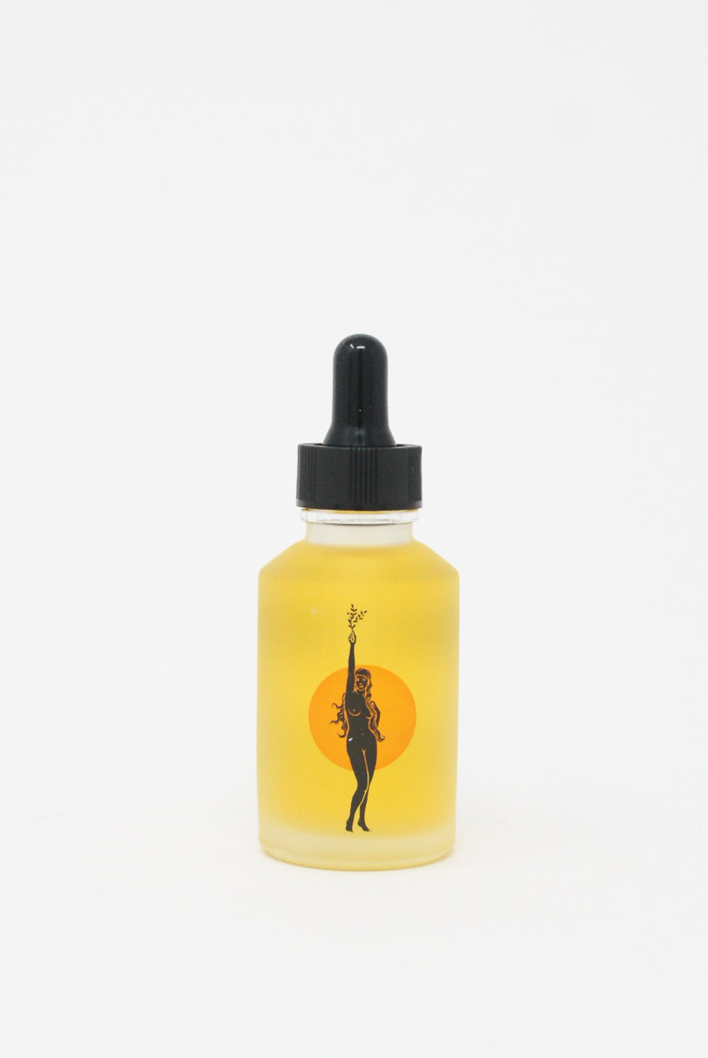 A bottle of Wonder Serum infused with hyaluronic acid, featuring a silhouette of a woman by Wonder Valley.