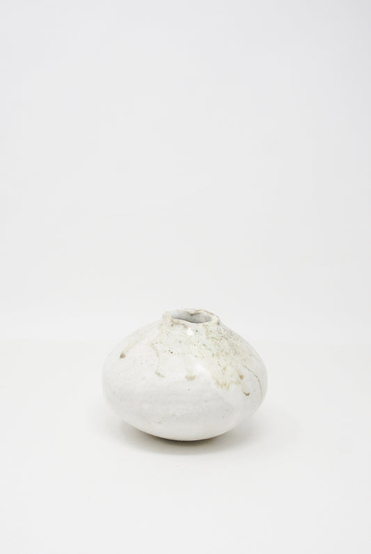 MONDAYS - Mini Moon Bud Vase in Glazed Stoneware II side view
