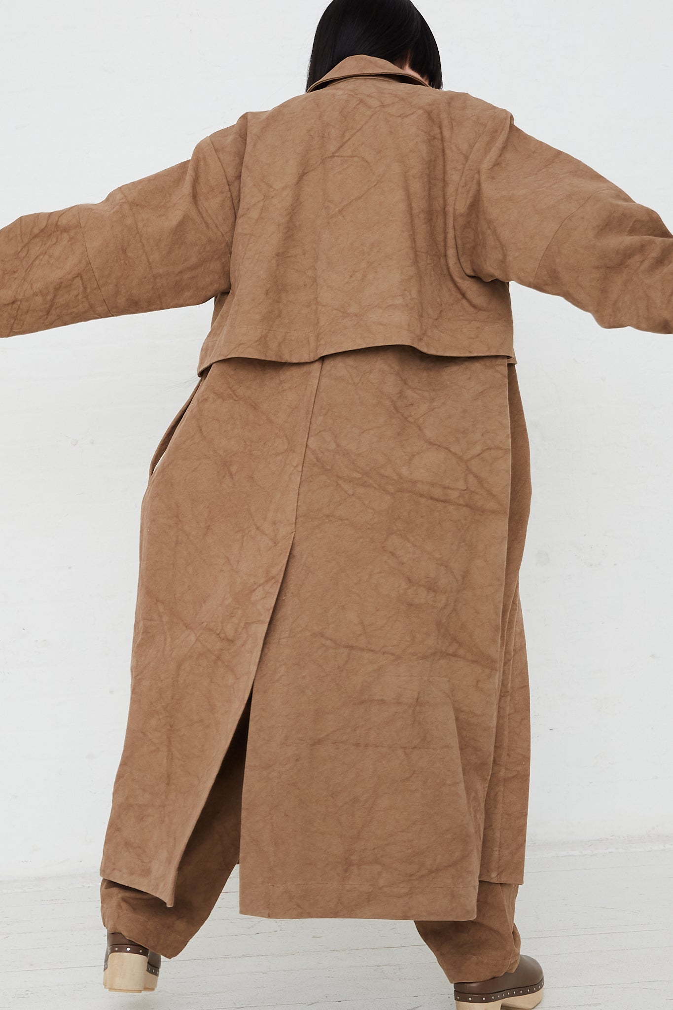 Oversized Canvas Trench by Lauren Manoogian for Oroboro Back