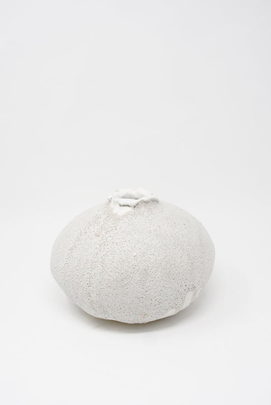 MONDAYS - Lava Moon Vase in Textured Stoneware
