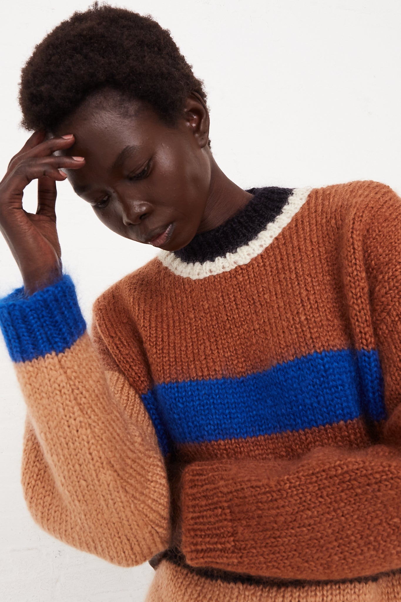 Mohair Striped Sweater
