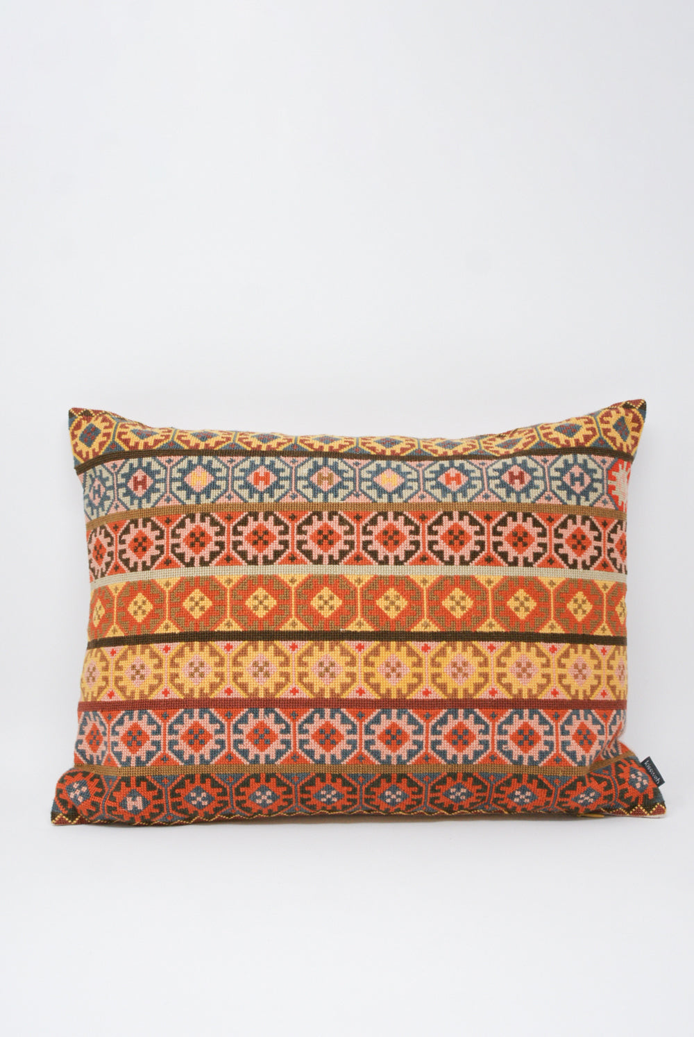Kissweh Wafa'a Hand Embroidered Pillow in Autumn A
